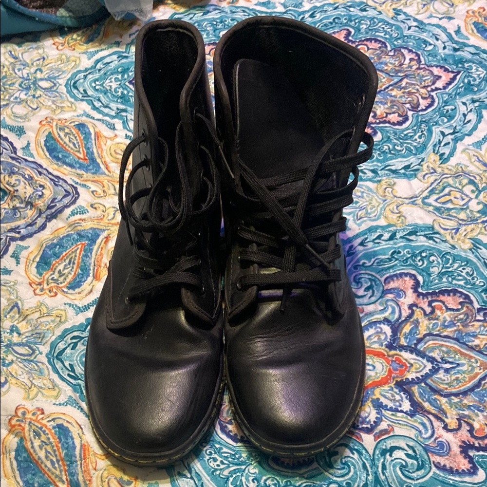 Dr. Martens Black Combat Boots